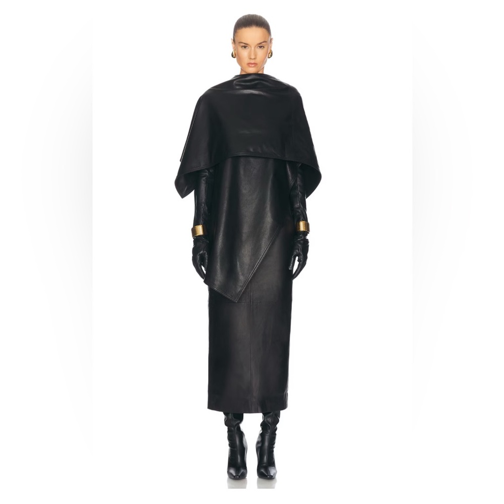 NOUR HAMMOUR Edra Leather Scarf